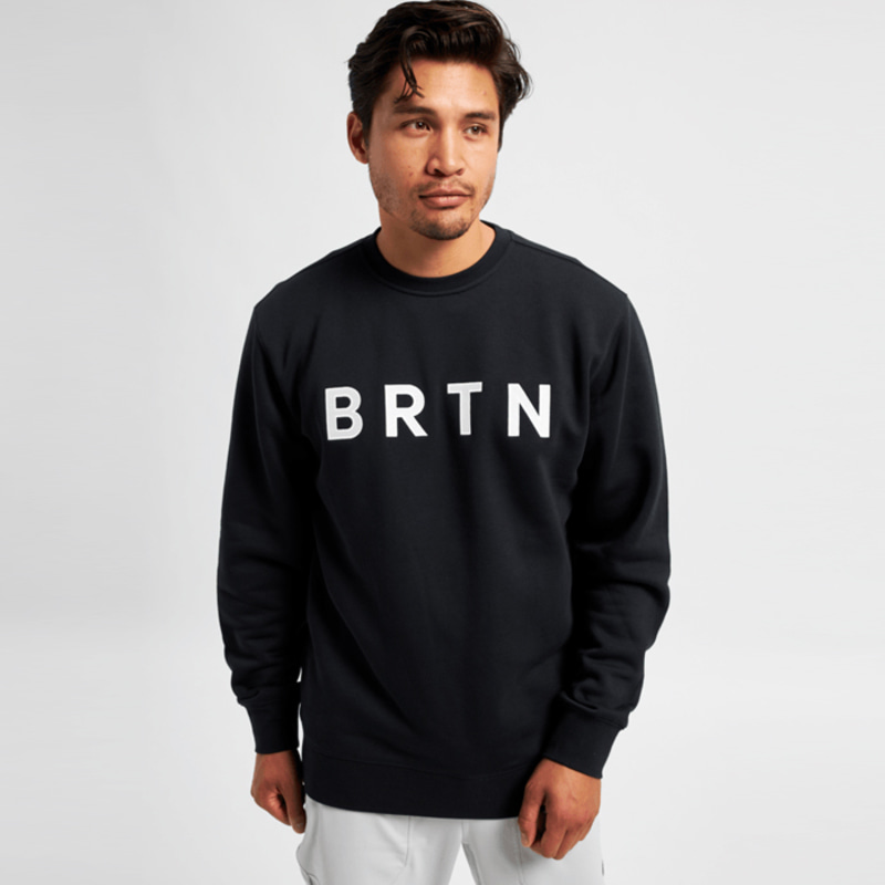 2122 버튼 비알티엔 크루 스노우 보드 티셔츠 Burton BRTN Crew True Black