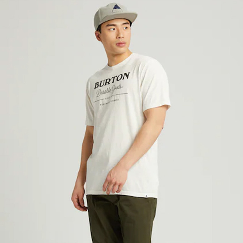 2021 버튼 티셔츠 BURTON Durable Goods Short Sleeve T-Shirt Stout White