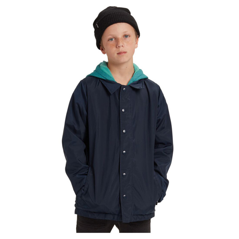 1920 버튼 아동 스노우 보드 자켓 Burton Kids` Ripton Coaches System Jacket Dress Blue / Green-Blue Slate