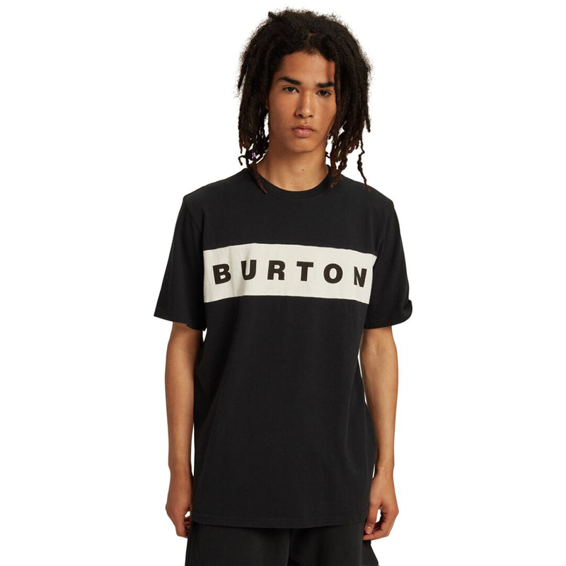 1920 버튼 스노우 보드 반팔티 Men`s Burton Lowball Short Sleeve T-Shirt True Black