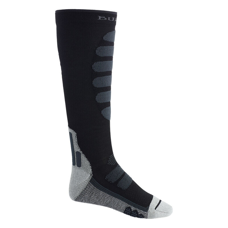 2223 버튼 퍼포먼스 라이트웨이트 컴프레션 스노우 보드 양말 BURTON Mens Performance Lightweight Compression Socks True Black