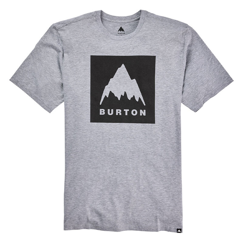 SS23 버튼 클래식 마운틴 하이 반팔 티셔츠 BURTON Classic Mountain High Short Sleeve T-Shirt Gray Heather