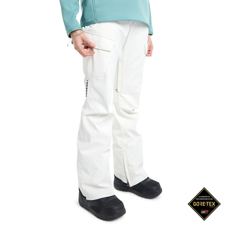 W24 버튼 글로리아 고어텍스 여성 스노우 보드 팬츠 BURTON Womens Gloria GORE-TEX 2L Pants Stout White
