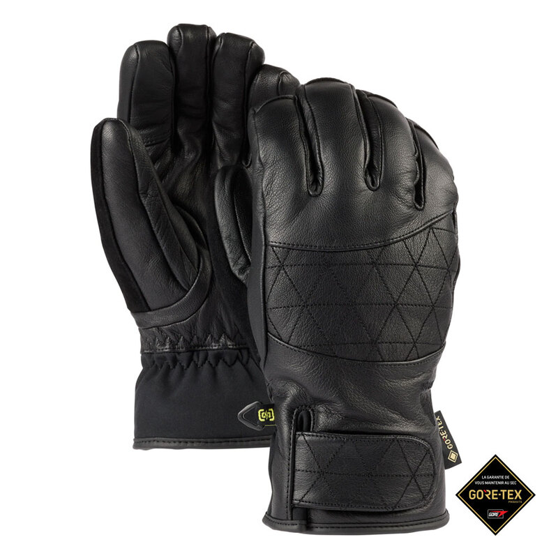 W24 버튼 곤디 고어텍스 레더 여성 스노우 보드 장갑 BURTON Womens Gondy GORE-TEX Leather Gloves True Black
