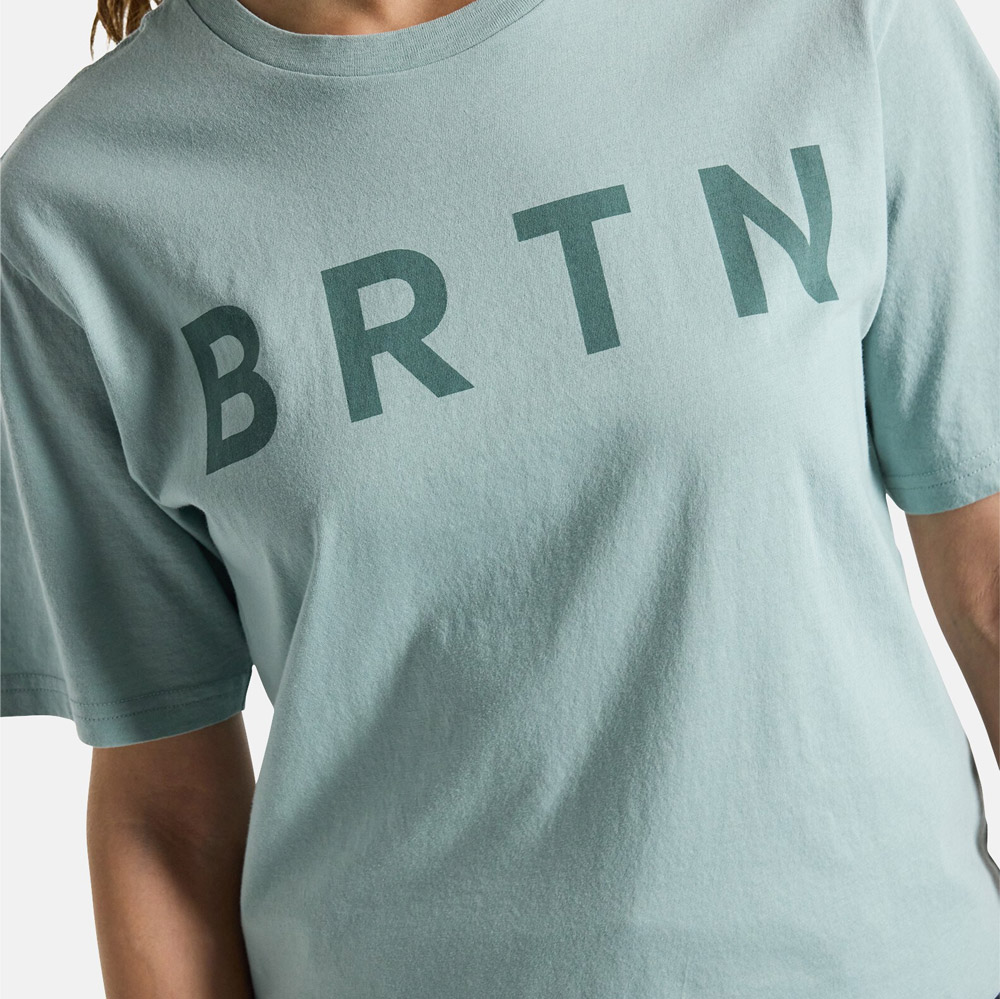S25 BURTON BRTN SHORT SLEEVE T-SHIRT PETROL GREEN 버튼 비알티엔 티셔츠